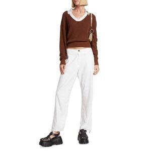 rag & bone Women's $295‎ Brianne Knit Polo Long Sleeve Cashmere Blend Sweater XS